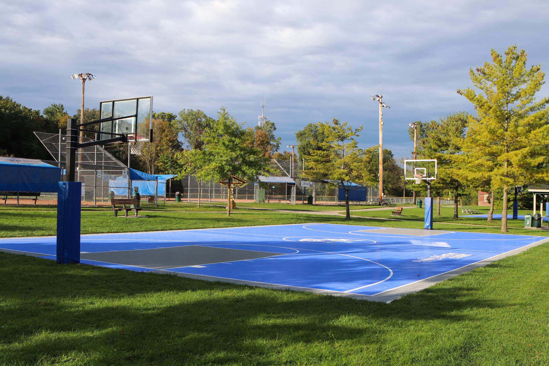 Mae Stecker Park basketball court